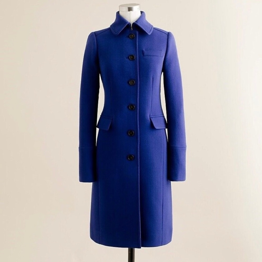 J. CREW Double Cloth Metro Wool Coat (Lady Day) - Thinsulate, Size 14 Tall